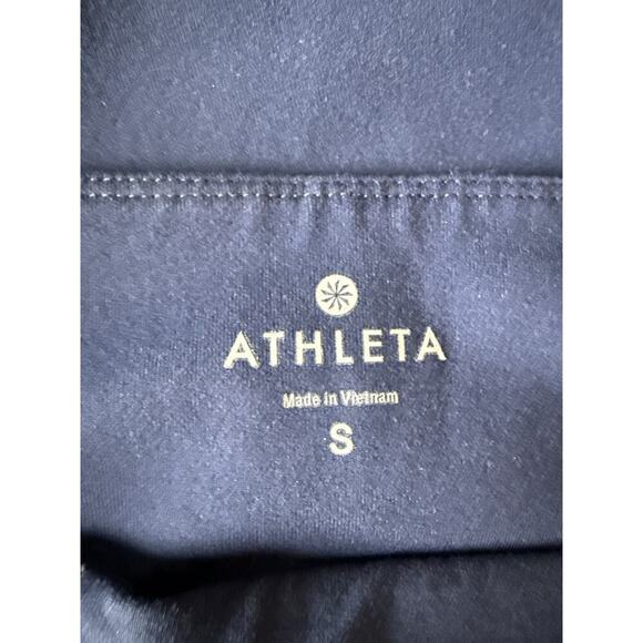 Athleta Revelation Yoga Pants Womens Small Flared Leg Pull On Blue Stretch Nylon - Picture 7 of 9